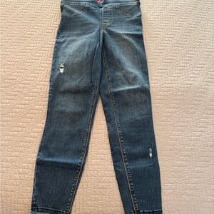 SPANX Blue Distressed Women's Jeggings